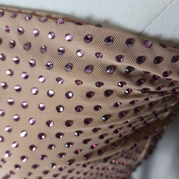 Cynthia Rowley Pink Studded Crop Top - Picture 7 of 11